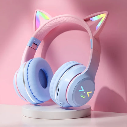 Cat Ear Wireless Bluetooth Headphones