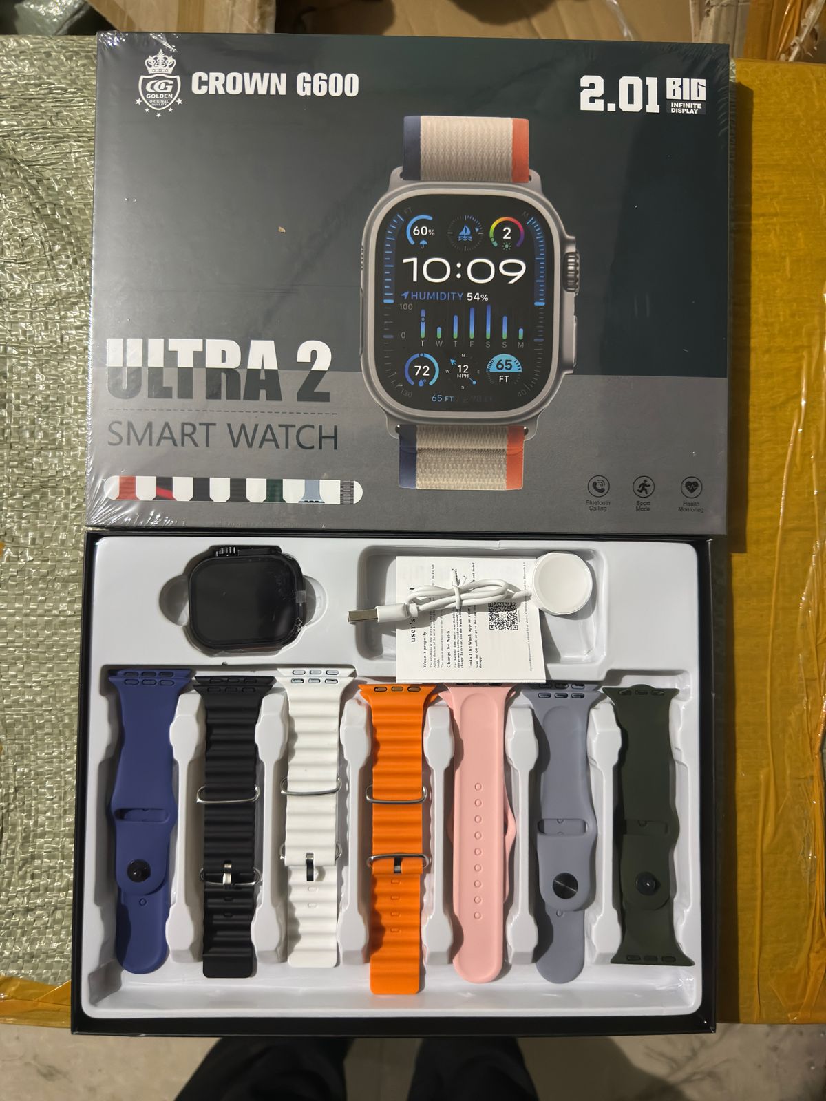 Crown G600 Ultra2 Smart Watch(7in1)