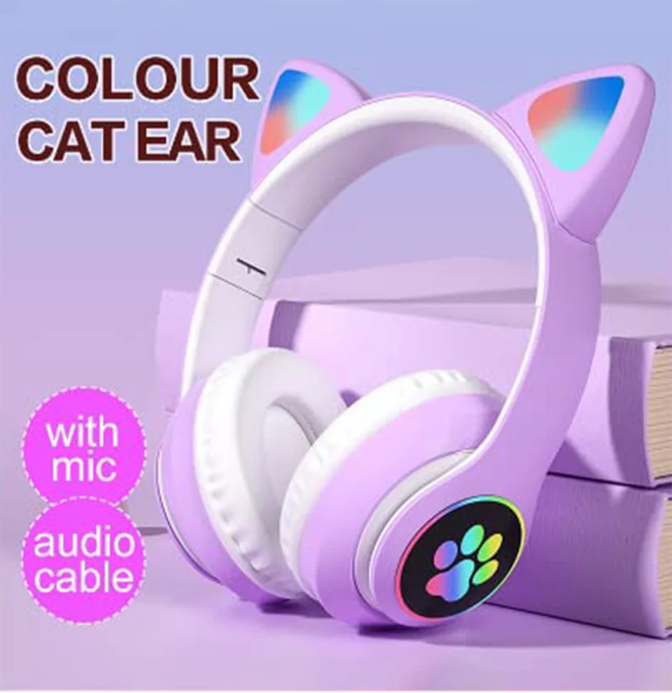 Cat Ear Wireless Bluetooth Headphones